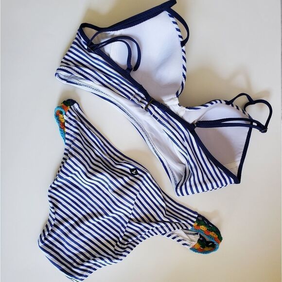 Sperry Crochet Rainbow Striped Bikini | Medium - Picture 5 of 10